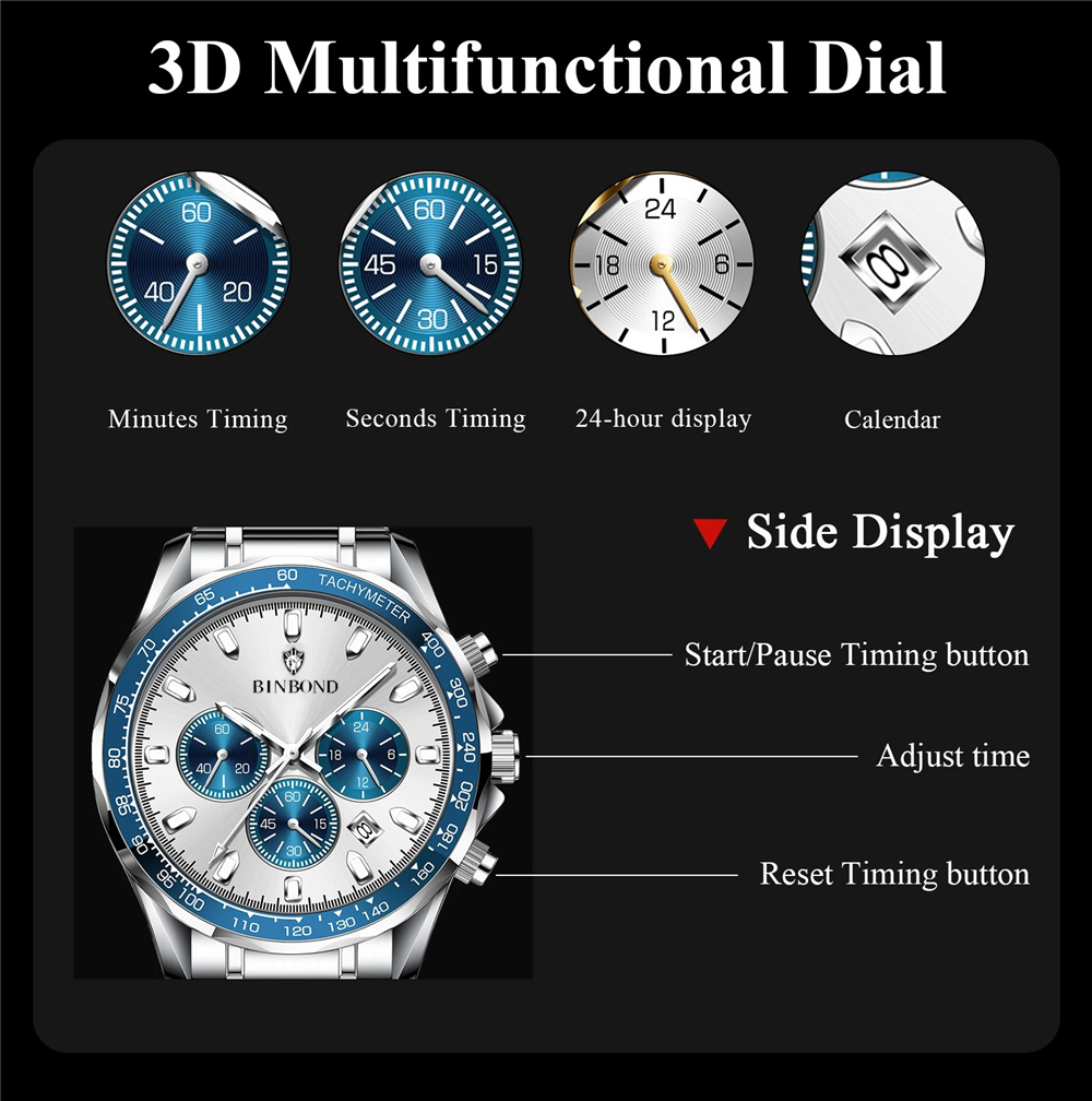Sports New Men Chornograph Wat - Luxury Watch Maker ulasan dan harga
