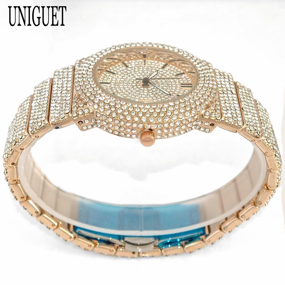 2025 UNIGUET Men's Fashion Ice - Luxury Watch Iceberg ulasan dan harga