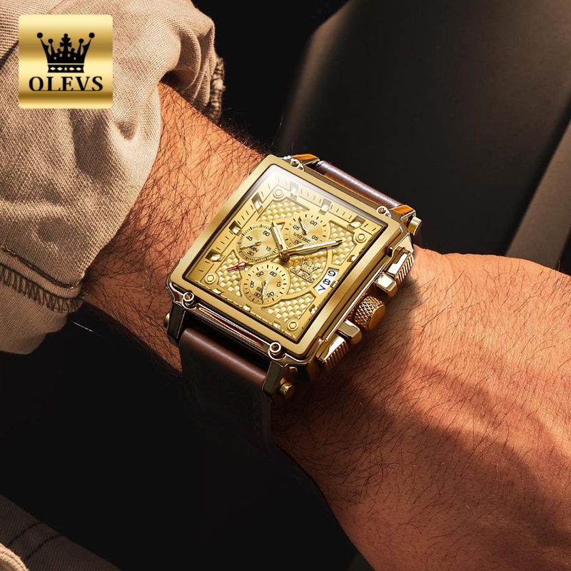 OLEVS Brand Mens Watches Water - Luxury Watch Maker ulasan dan harga